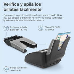 Detetor de Notas Falsas Safescan 155-S Complete com Contador e Bateria