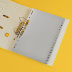 Separadores A4 plásticos com 20 posiçóes numeradas