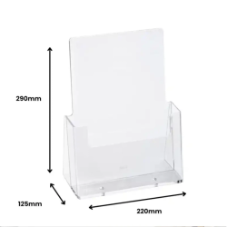 Porta Folhetos Mesa A4 Vertical | Risco de Lápis