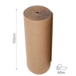 Rolos de cartão canelado 1x60m