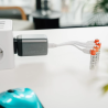 Quatro pilhas AAA Verbatim a carregar simultaneamente por USB-C