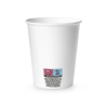 Copos de papel brancos 200 ml 7 oz pack 100 unidades