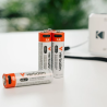 Pilhas AA recarregáveis USB-C Verbatim 2100mAh