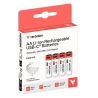 Embalagem pilhas AA recarregáveis USB-C Verbatim pack 4
