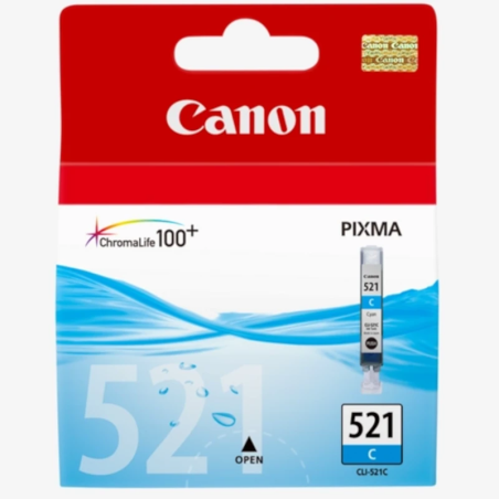 Tinteiro Canon CLI521C Azul