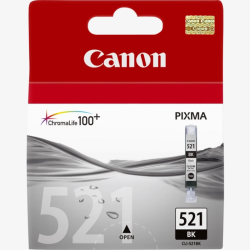 Tinteiro Canon CLI521BK Preto