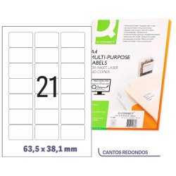 Etiquetas adesivas 63,5x38,1mm (Cx 100fls)