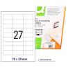 Etiquetas adesivas 70x30mm (Cx 100fls)