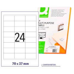 Etiquetas adesivas 70x37mm (Cx 100fls)