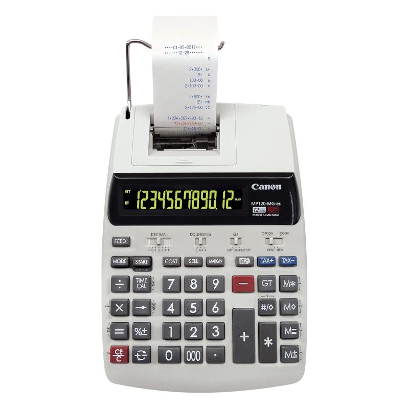 Calculadora com Impressão Canon MP120-MG-es II 12 Dígitos