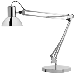 Candeeiro de Secretária Unilux Success 80 LED Cromado com Base e Pinça