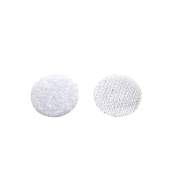 Discos de velcro branco autoadesivos 20mm