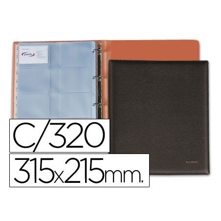 Porta cartões de visita A4 Pardo