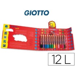 Lápis de cores Giotto bebé com 12 cores