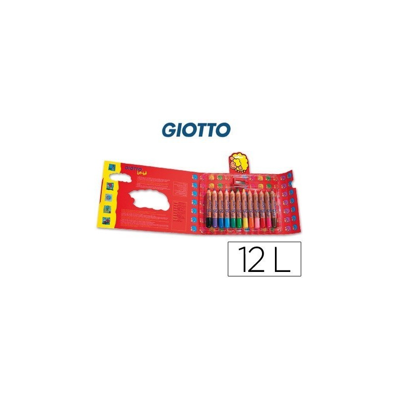 Lápis de cores Giotto bebé com 12 cores