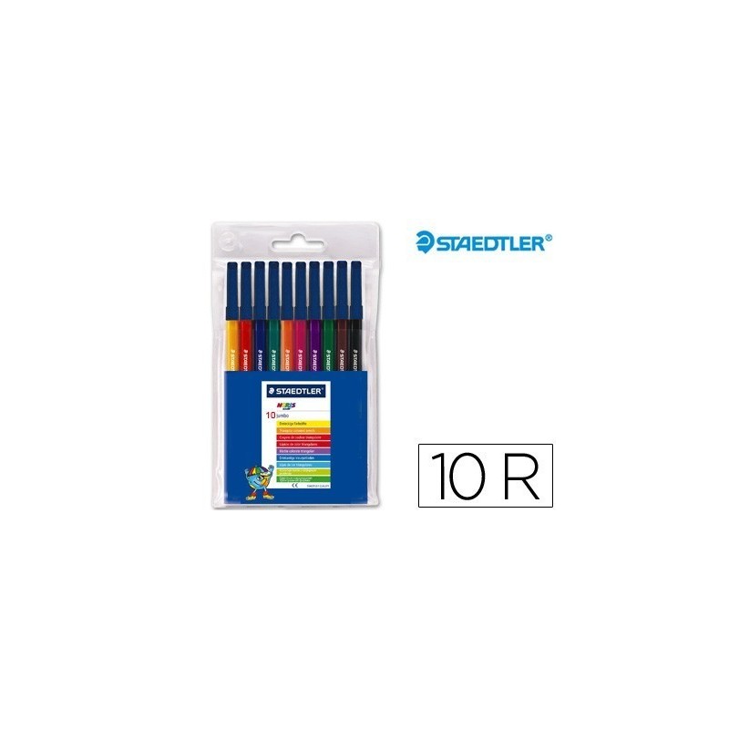 Marcadores de feltro Staedtler Noris Club com 10 cores