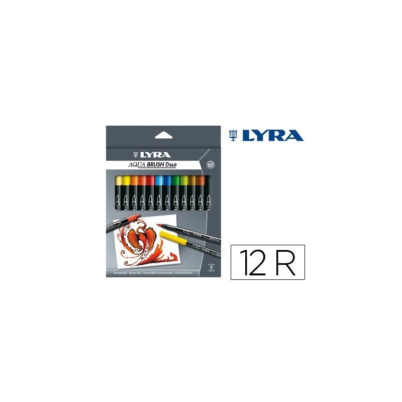 Marcadores pincel Lyra Aqua Brush Duo com 1 cores