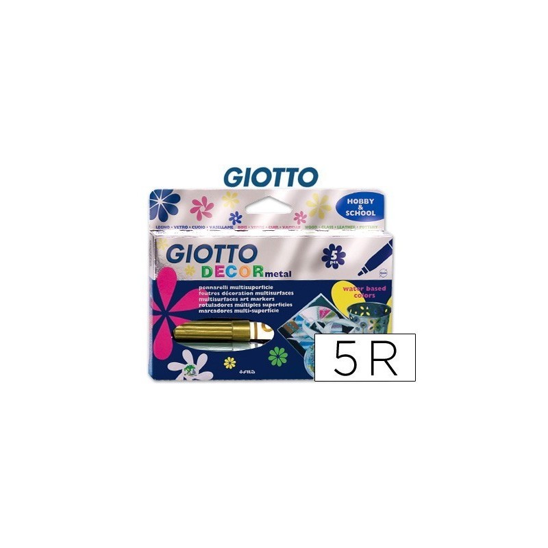Marcadores de feltro Giotto Decor Metal