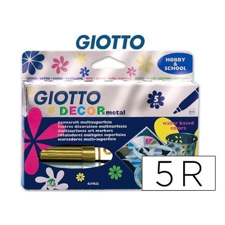 Marcadores de feltro Giotto Decor Metal