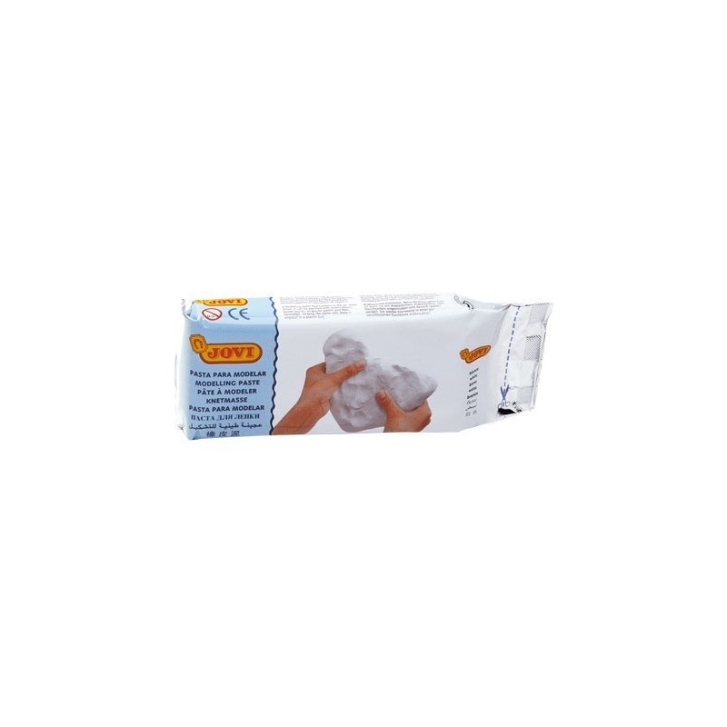 Pasta para modelar branca 500 g. Jovi