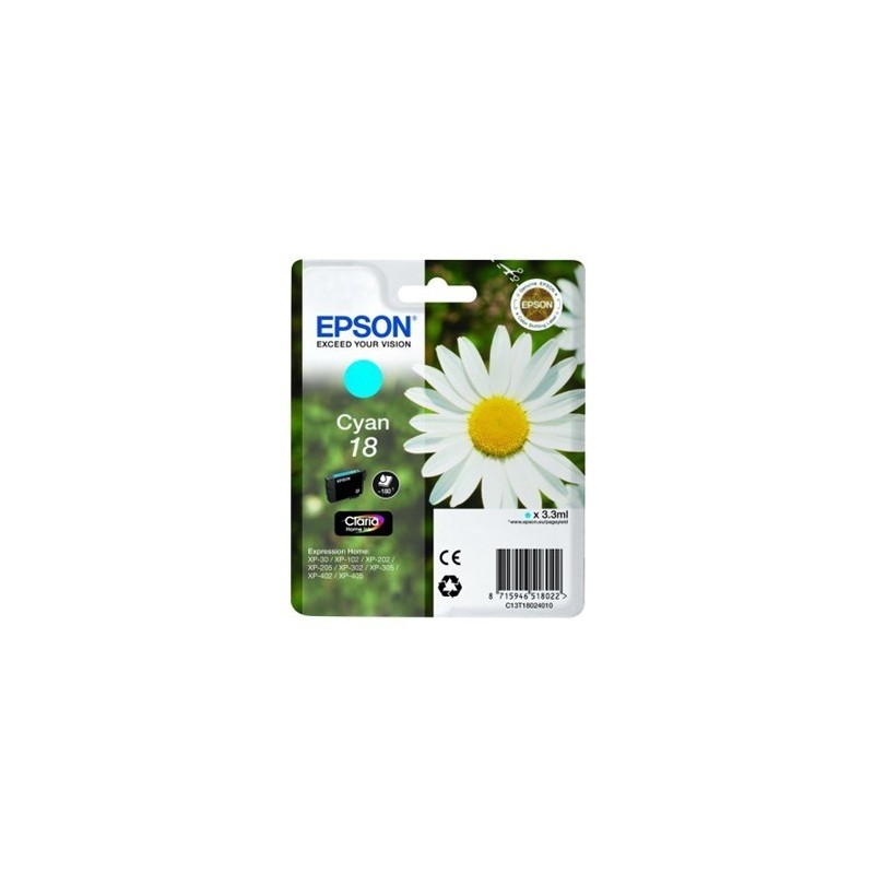 Tinteiro Epson nº 18 Azul (C13T18024010)