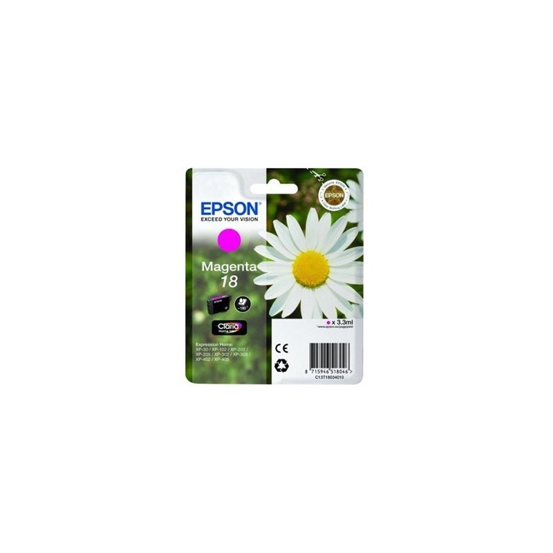 Tinteiro Epson nº 18 Magenta (C13T18034010)
