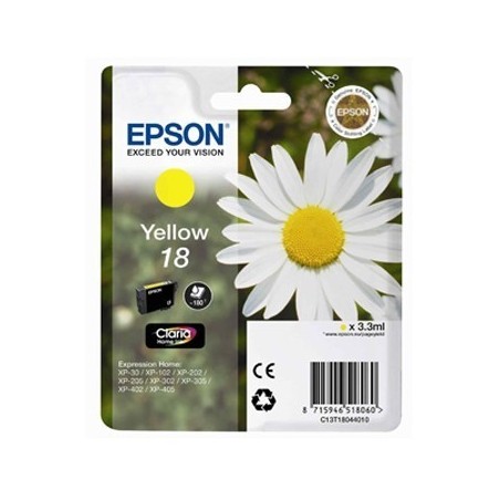 Tinteiro Epson nº 18 Amarelo (C13T18044010)