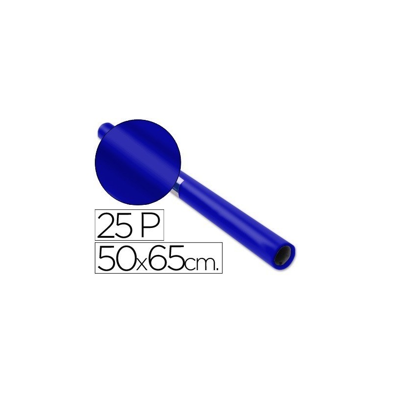 Rolos de papel de lustro azul