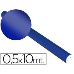 Rolos de papel metalizado azul