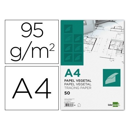 Blocos de papel vegetal A4