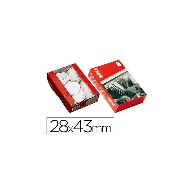 Etiquetas com fio 28x43mm
