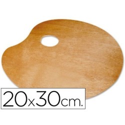 Paleta Oval de Madeira para Pintura – Especial Esquerdinos (20x30 cm)