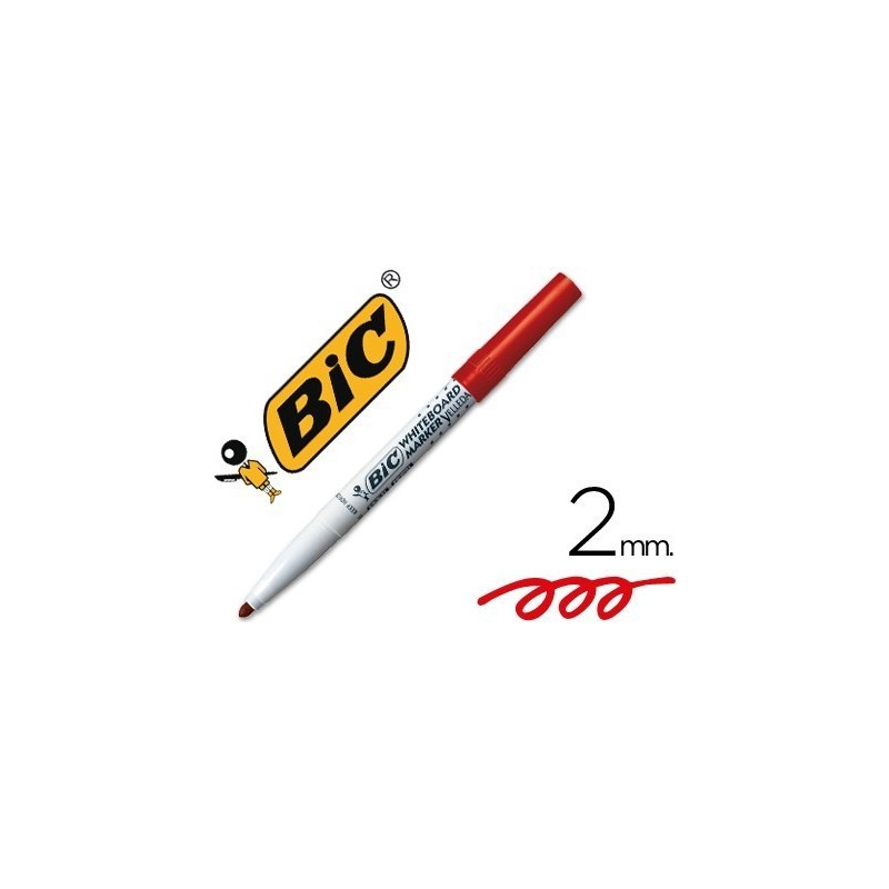 Marcadores BIC Velleda vermelhos