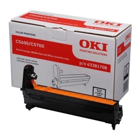 Tambor OKI 43381708 Preto C5600 C5700 | Risco de Lápis
