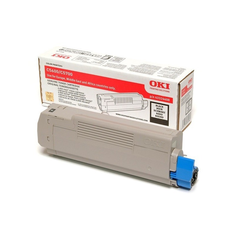 Toner OKI preto para C5600n, C5600dn, C5700n, C5700dn
