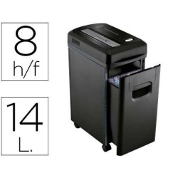 Destruidora de Papel Q-Connect KF15547 Microcorte – Nível P-5 / Cesto 14 Litros