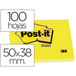 Bloco de Notas Adesivas Post-it 653 Amarelo (50x38mm)