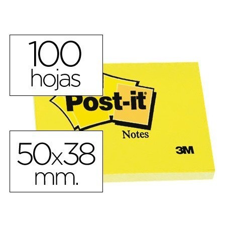 Blocos de notas adesivas Post-It 653 (50x38mm)