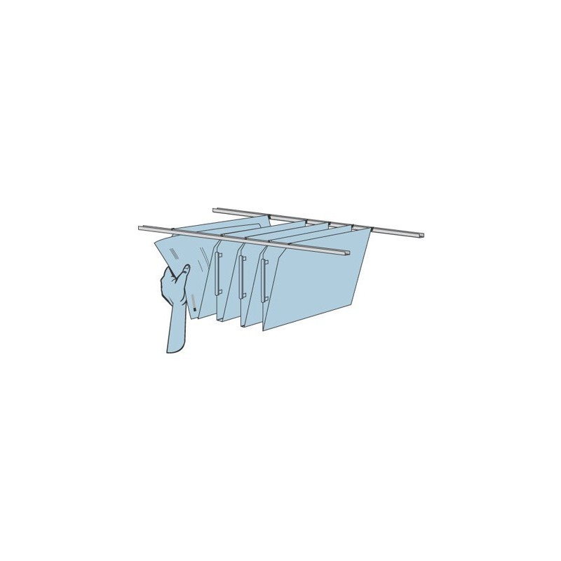 Guias para pastas de suspensão para armários Paperflow