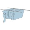Guias para pastas de suspensão para armários Paperflow