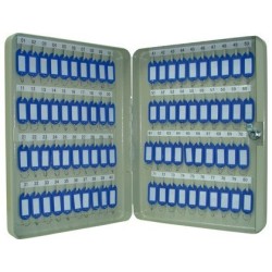 Armário Porta-Chaves Metálico para 80 Chaves – Q-Connect / Cinza