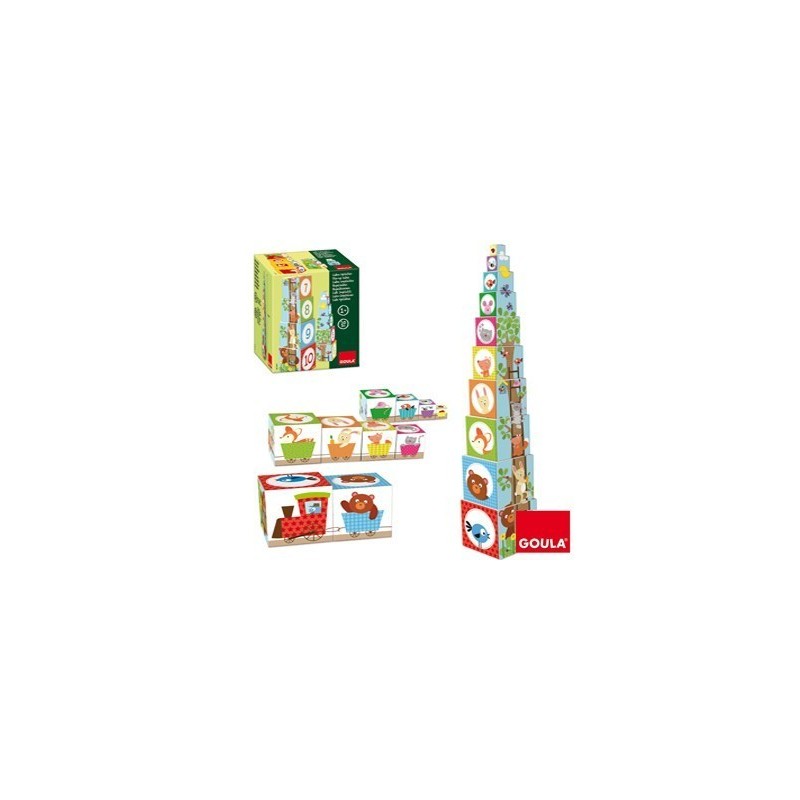 Jogos de cubos empilháveis Bosque