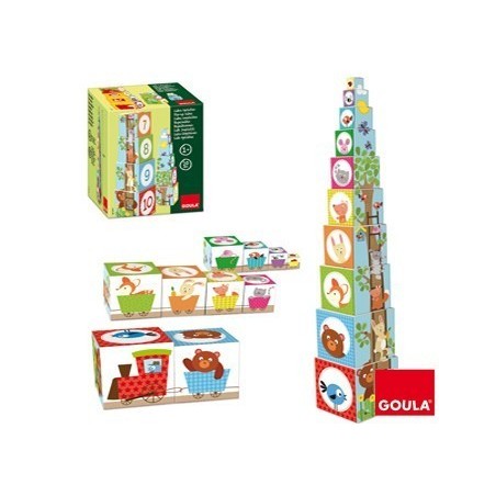 Jogos de cubos empilháveis Bosque