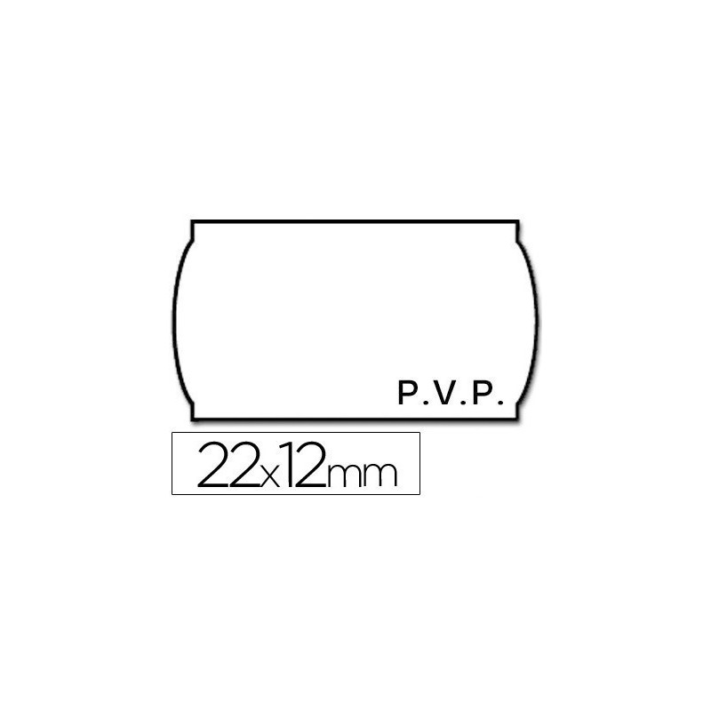 Rolos de etiquetas brancas para preços 26x12 mm