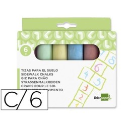 Giz colorido para chão