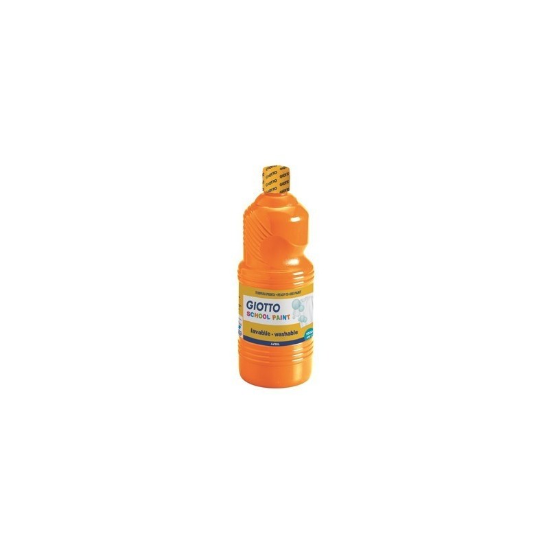 Guaches líquidos Giotto com 1000 ml laranja
