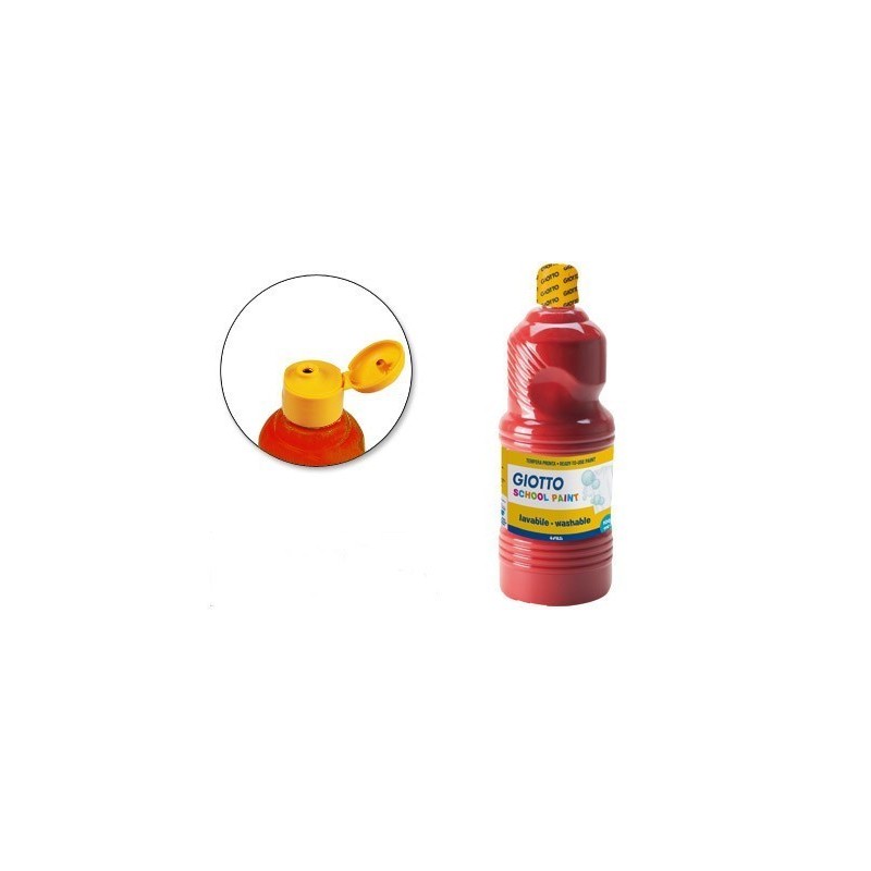 Guaches líquidos Giotto com 1000 ml vermelhos