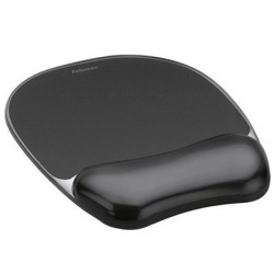Tapetes de rato com apoio de pulso gel Fellowes pretos