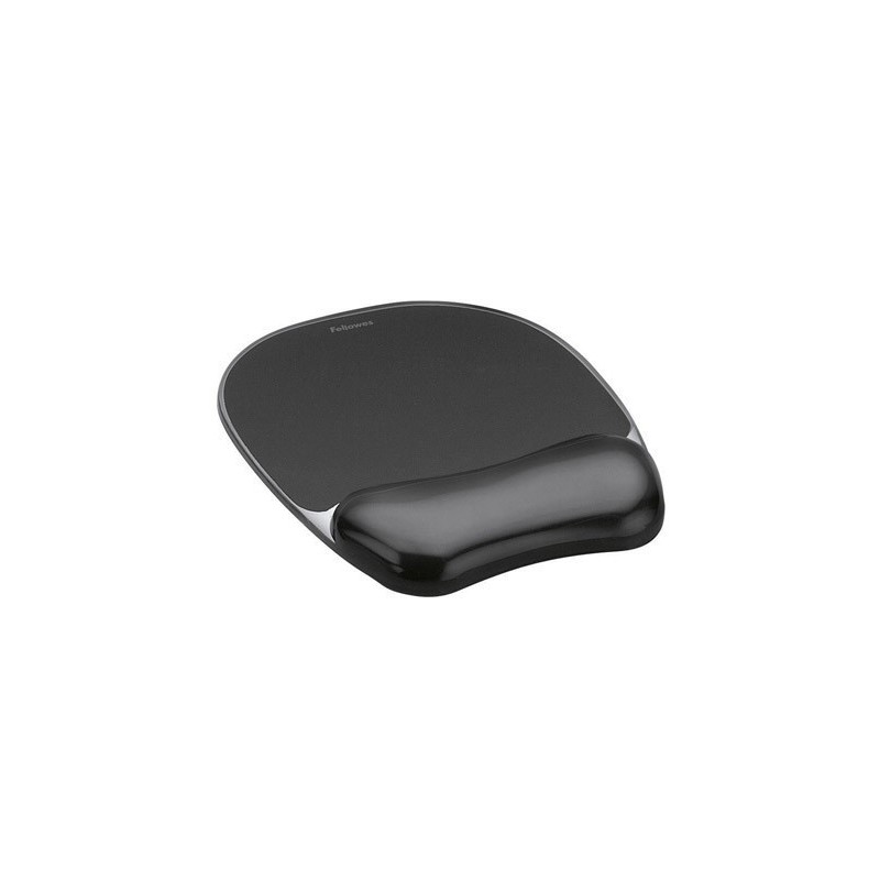 Tapetes de rato com apoio de pulso gel Fellowes pretos