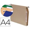 Capas de arquivo suspenso A4 com visor lateral lombada em U